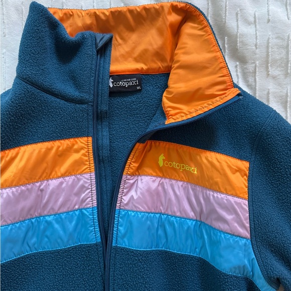 Cotopaxi Fleece teal zip up jacket, Women’s Large - Picture 2 of 4